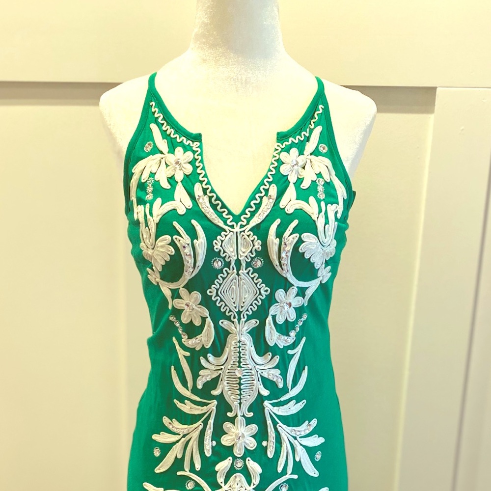 INC International Concepts Embroidered Dress Sz XS